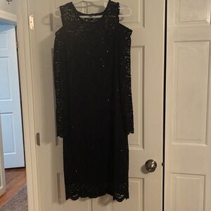 Tiana B. Black Lace Dress